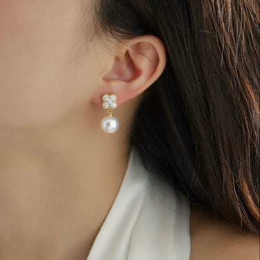 18K Yellow Gold South Sea  Pearl Drop Earring - 20763329