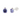 9K White Gold 2 Tanzanite & 2 Diamond Stud Earring - 20764890