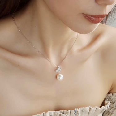 18K White Gold South Sea Pearl Necklace - 20751944