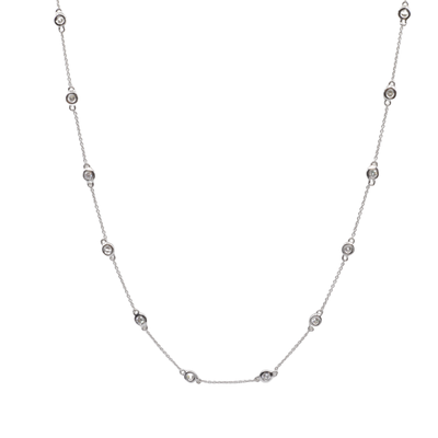 18K White Gold Diamond Necklace  |  Gold Diamond Necklace | Gold Cross Necklace Australia | Rose Gold Necklace | Gold Cross Necklace Melbourne | Gold Diamond Pendant Necklace | Gold Necklace For Women | H&H Jewellery 