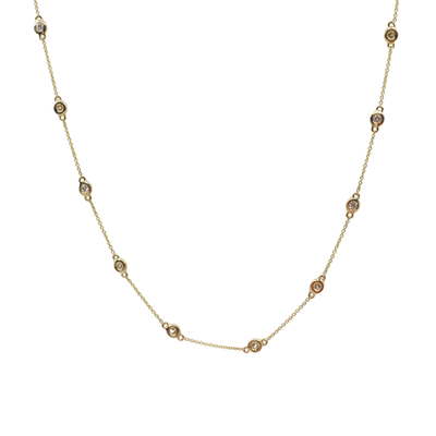 18K Yellow Gold Diamond Necklace  |  Gold Diamond Necklace | Gold Cross Necklace Australia | Rose Gold Necklace | Gold Cross Necklace Melbourne | Gold Diamond Pendant Necklace | Gold Necklace For Women | H&H Jewellery 