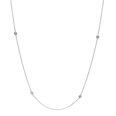 18K White Gold Diamond Necklace  |  Gold Diamond Necklace | Gold Cross Necklace Australia | Rose Gold Necklace | Gold Cross Necklace Melbourne | Gold Diamond Pendant Necklace | Gold Necklace For Women | H&H Jewellery 