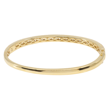 18K Yellow Gold Diamond Bangle - 20767457