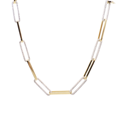 18K Yellow and White Gold Diamond Necklace |  Gold Diamond Necklace | Gold Cross Necklace Australia | Rose Gold Necklace | Gold Cross Necklace Melbourne | Gold Diamond Pendant Necklace | Gold Necklace For Women | H&H Jewellery 