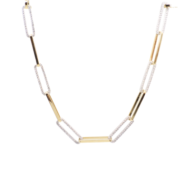 18K Yellow and White Gold Diamond Necklace |  Gold Diamond Necklace | Gold Cross Necklace Australia | Rose Gold Necklace | Gold Cross Necklace Melbourne | Gold Diamond Pendant Necklace | Gold Necklace For Women | H&H Jewellery 