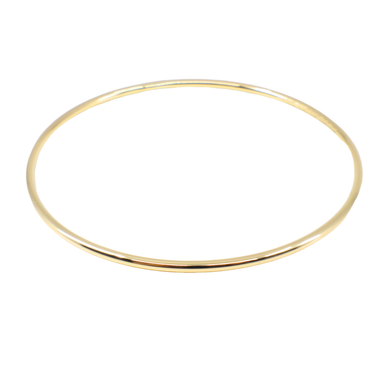 9K Yellow Gold & Sliver filled Bangle - 20769154