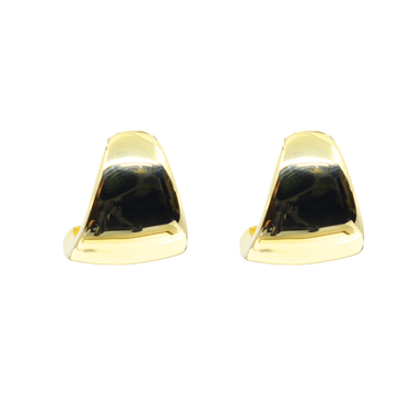 9k Yellow Gold Curved Stud earrings - 20769215