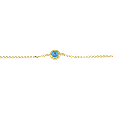 9K Yellow Gold Eye Bracelet - 20766085