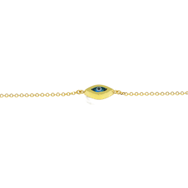 9K Yellow Gold Eye Bracelet - 20766405