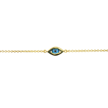 9K Yellow Gold Eye Bracelet - 20766405