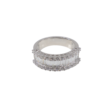18K White Gold Diamonds Ring - 20773212