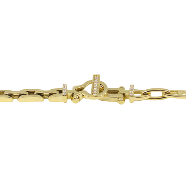 18K Yellow Gold Diamond Bracelet - 20773175