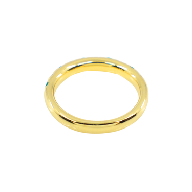 18K Yellow Gold Emerald and Diamond Ring - 20774073