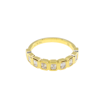 18K Yellow Gold Diamond Ring - 20773969