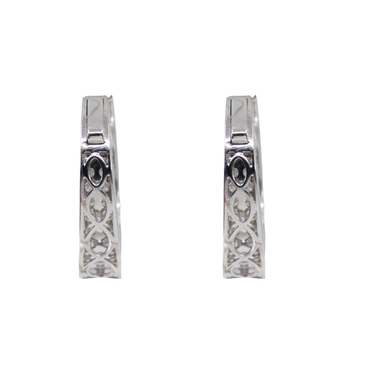 18K White Gold Diamond Earring - 20781033