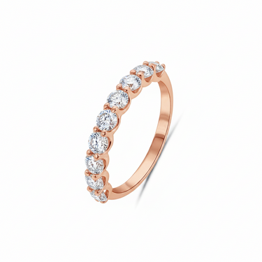 9K Gold 1.00ct Lab Grow Diamond Wedding Ring
