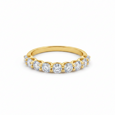 9K Gold 1.00ct Lab Grow Diamond Wedding Ring