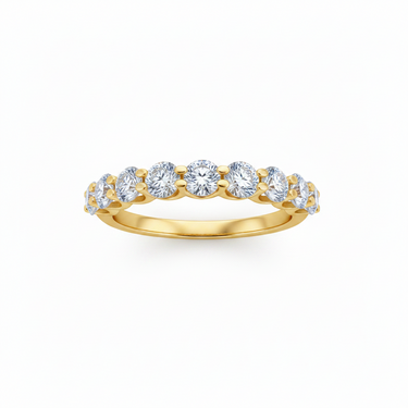 9K Gold 1.00ct Lab Grow Diamond Wedding Ring