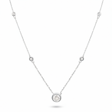 9K Gold Lab Grown Diamonds Necklace