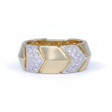18K Yellow Gold Natural Diamond Ring