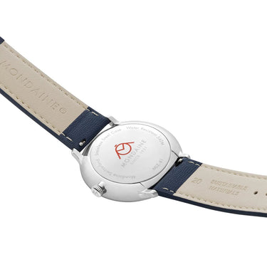 MONDAINE - Doppio Set Blue Vegan Apple Leather, 41 mm MLE.41240.LQV