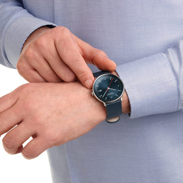 MONDAINE - Doppio Set Blue Vegan Apple Leather, 41 mm MLE.41240.LQV