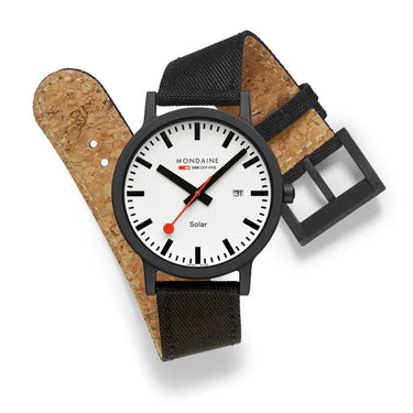 Mondaine - Essence Solar Black, 41 mm MS1.41910.LB