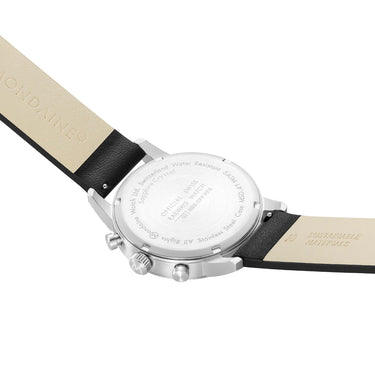 Mondaine - Neo Chronograph Super-LumiNova® Black Vegan Leather, 41 mm MSD.41420.LBV