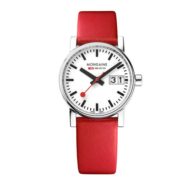MONDAINE - Evo2 Red vegan grape leather, 30 mm MSE.30210.LCV