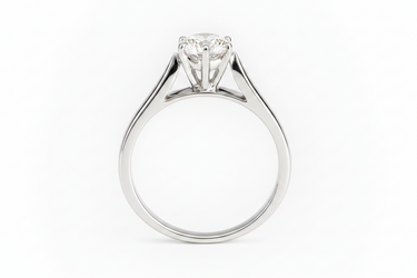 18K YW Gold 1.00CT G/S1 GIA Certified Solitaire Diamond Engagement Ring