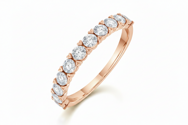 9K White Gold Tdw. 0.25ct Diamond Band Ring