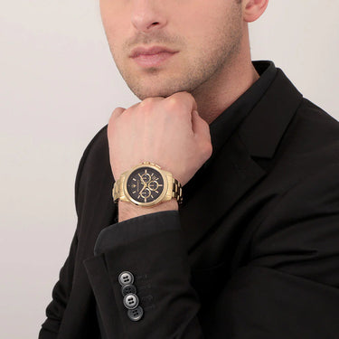 MASERATI SUCCESSO 44MM CHR BLACK DIAL BR YG - R8873621013