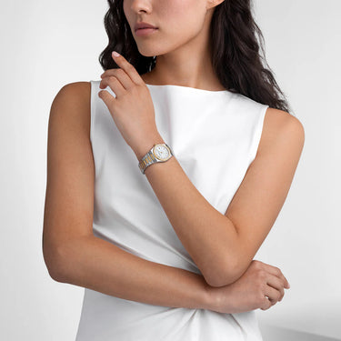 Raymond Weil A.R.T.  Diamond Bezel Mother Of Pearl Two-Tone Quartz Women's 30mm 1250-SPS-97081