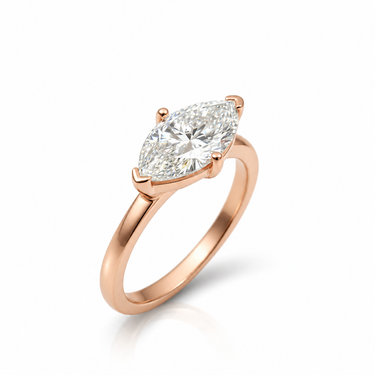 9K Gold 2.00CT VS/FG Lab Grown Diamond Solitaire Engagement Ring