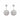 18K White Gold Mother of Pearl Drop Earring - 20342111