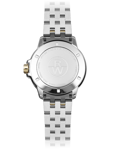 Tango Classic Men's Quartz Two-Tone Bracelet Watch, 41mm Stainless Steel Bracelet, Yellow Gold PVD, White Dial, Indexes - 8160-STP-30041