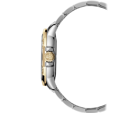 Tango Classic Men's Quartz Two-Tone Bracelet Watch, 41mm Stainless Steel Bracelet, Yellow Gold PVD, White Dial, Indexes - 8160-STP-30041