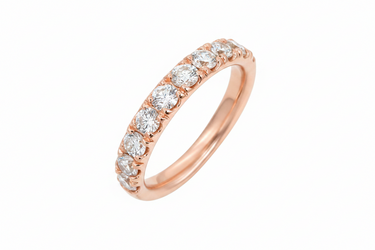 18K Yellow Gold Tdw. 0.94ct Diamond Band Ring