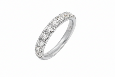 18K Yellow Gold Tdw. 0.94ct Diamond Band Ring