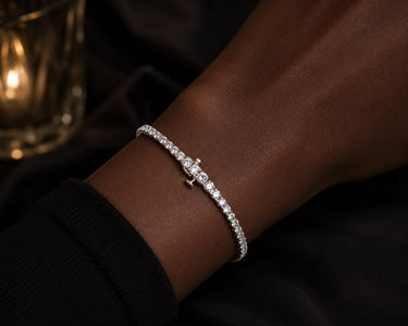 9K WG 7.00CT Lab Grown Diamond Tennis Bracelet