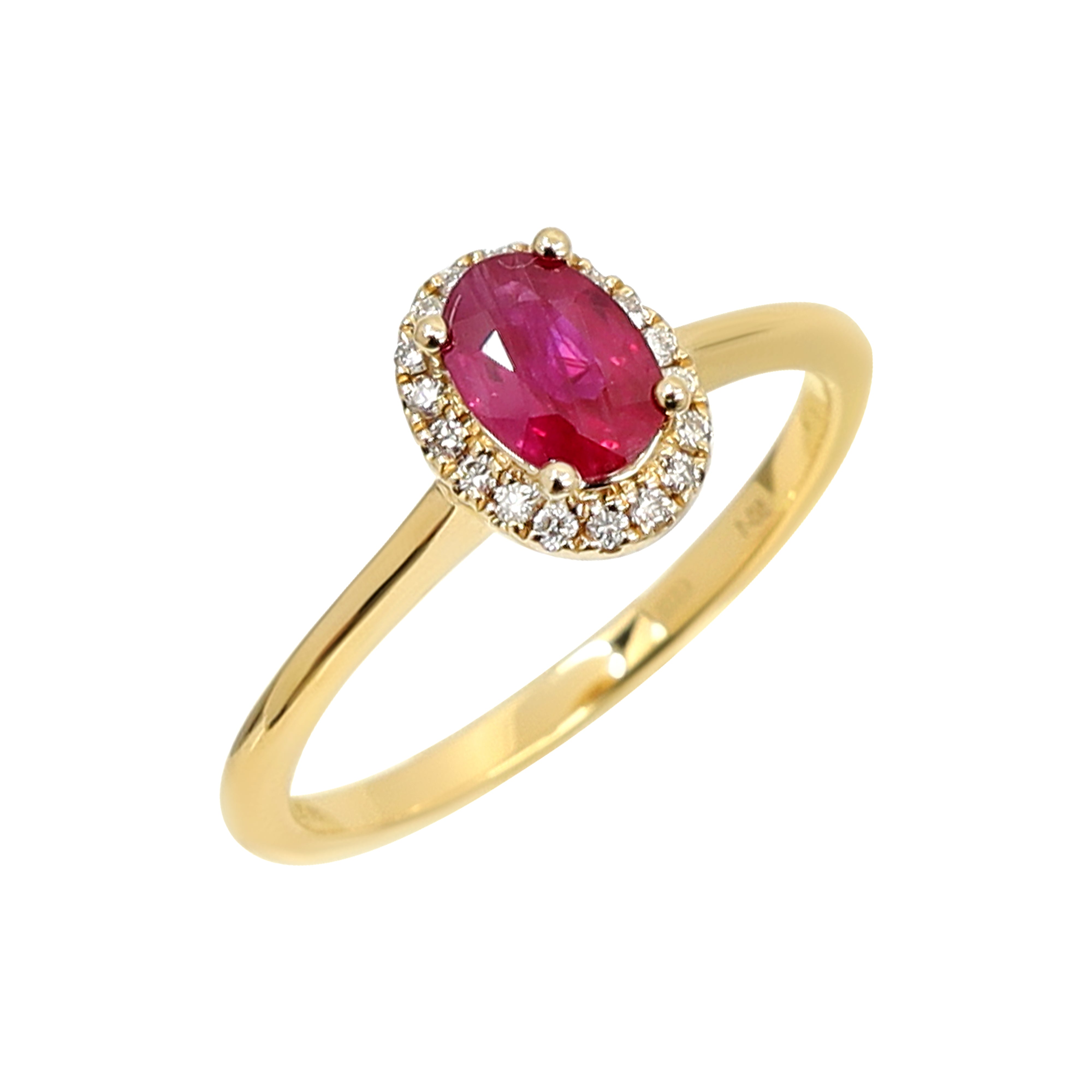 Ruby Rings Melbourne Engagement Rings Melbourne | 18K White Gold 0.74ct Ruby and Diamond ...