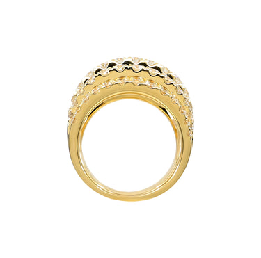 18K Yellow Gold Tdw. 4.23ct Diamond Ring - 20738037