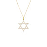18K Yellow Gold Tdw. 0.55ct Diamond Star of David Pendant | Gold Diamond Necklace | Gold Cross Necklace Australia | Rose Gold Necklace | Gold Cross Necklace Melbourne | Gold Diamond Pendant Necklace | Gold Necklace For Women | H&H Jewellery 