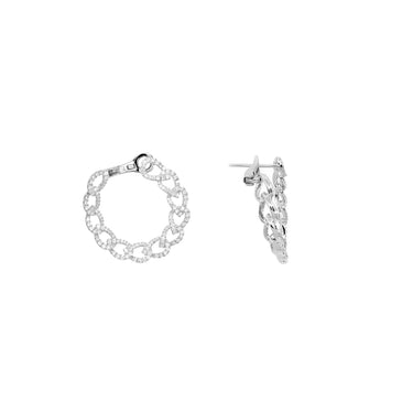 18K White Gold Tdw. 1.69ct Diamond Earring - 20737887