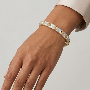 18K Yellow Gold 192 Diamond Tdw 3.06ct Natural Diamond Bracelet