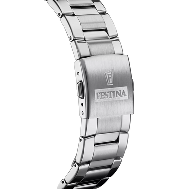 Festina Timeless Chronograph F20463/3 Green Men's Watch, Steel Bracelet