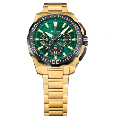 Festina Chrono Bike Men's Watch F20727/2 Green Steel Strap