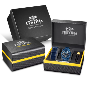 Festina Men's Watch Chrono Bike Special Edition F20729/1 Blue Steel Strap