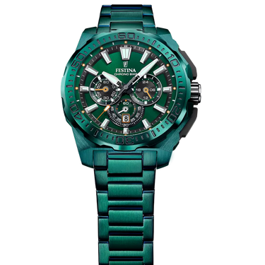 Festina Men's Watch Chrono Bike Special Edition F20730/1 Green Steel Strap