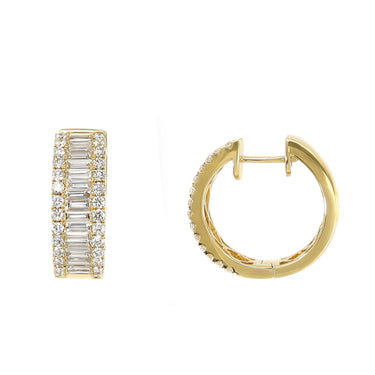 18K Yellow Gold Tdw. 2.25ct Diamond Earring - 20738099